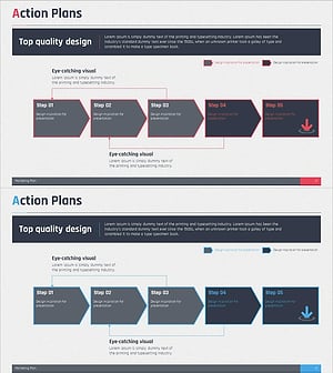 단계별 계획 선형 다이어그램 – 효과적인 사업 추진 전략