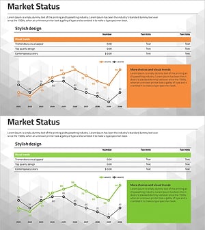 시장 비교 분석 꺾은선 그래프 – 경쟁사 분석과 시각적 효과