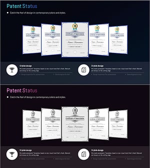 특허 기반 비즈니스 모델 - 기업 성과를 강조한 PPT 템플릿