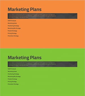 심플 테마 사업계획서 템플릿 간지 - 마케팅 계획 표기