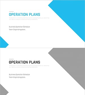 Multipurpose Business Plan Template Section Slide – Professional and Clean Design