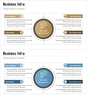 비즈니스 인프라 다이어그램 - 효과적인 사업소개