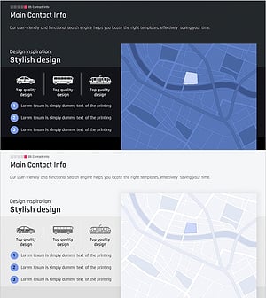 위치 및 교통 정보 가이드 맵 – 스타일리시한 설계