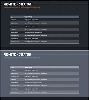 마케팅 전략 발표용 프레젠테이션 템플릿 – 직관적이고 세련된 디자인