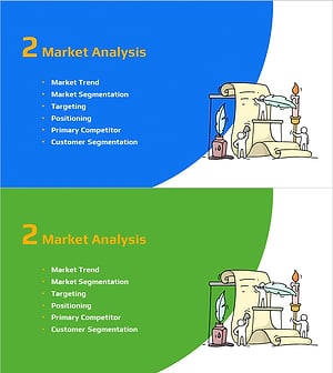 Idea Marketing Plan Template Section Slide