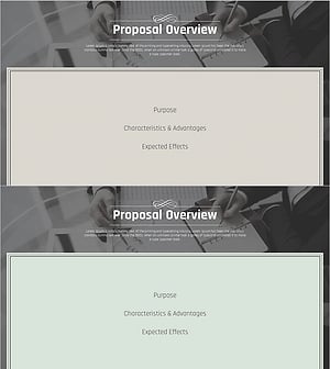 비즈니스 클래식 테마 제안서 간지 – 전문성과 신뢰의 조화