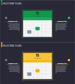 주요 프로젝트 계획 달력 다이어그램 – 효율적인 사업 추진 전략
