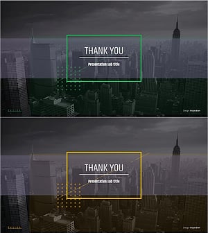 모던 시티 테마 제안서 엔딩 표지