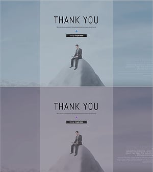 생각하는 회사원 템플릿 엔딩 표지 – 성공의 시작