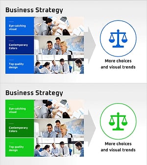 사업전략 목표 수립을 위한 슬라이드 템플릿
