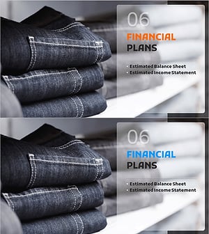 패션 사업계획서 템플릿 간지