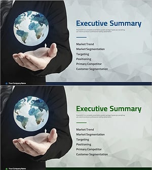 글로벌 사업가의 마케팅 기획서 템플릿 간지