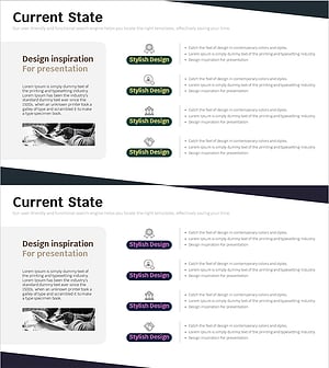 회사 비즈니스 개요 슬라이드 - 클러스터 다이어그램 활용
