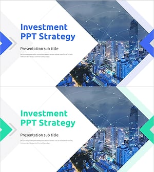 투자유치 전략을 강조한 스타트업 템플릿 표지