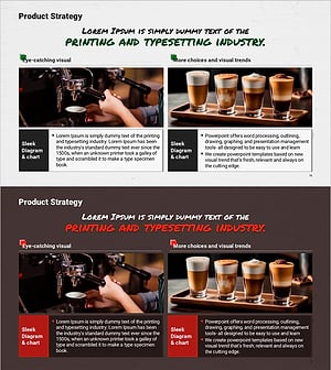 카페 비즈니스 제품 운영 전략 슬라이드