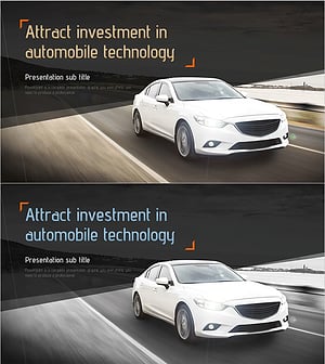 자동차 기술 투자유치 PPT 표지