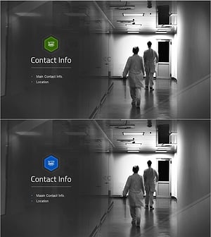병원 회사소개서 슬라이드 – 연락처 정보