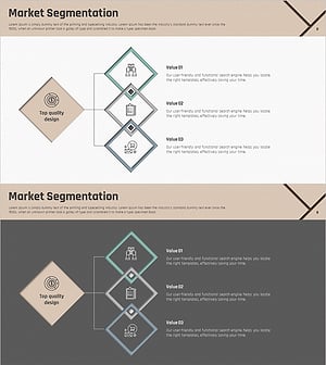 시장 세분화 사각 중첩 다이어그램 – 분석과 통찰