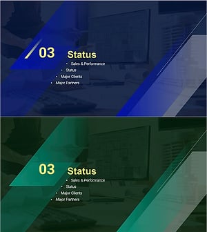최고의 건축 솔루션 회사소개서 간지 - 실적 및 상태