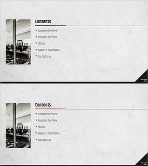 콘크리트 테마 회사소개서 목차