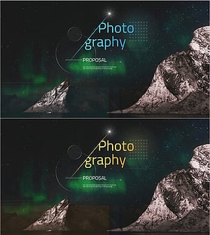 포토그래피 제안서 템플릿 표지