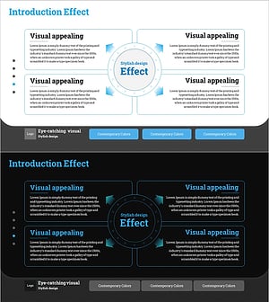 기대효과 확산 다이어그램 – 전략 및 비전 시각화