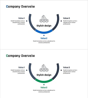 사업 개요 반원 다이어그램 – 효과적인 비즈니스 전달