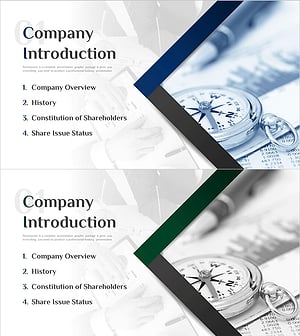 Modern Line IR Template Section Slide – Professional and Stylish Introduction