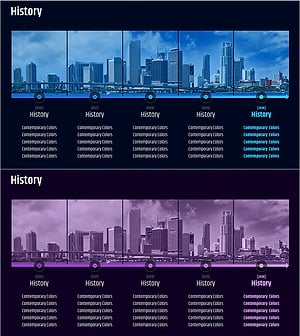 주요 성장 과정 히스토리 슬라이드