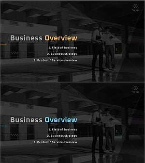 세련된 회사소개서 템플릿 – 비즈니스 개요