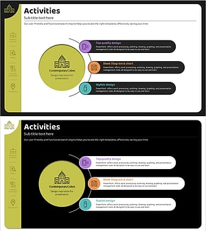 사업활동 분야 영역 다이어그램 – 명확한 정보 시각화