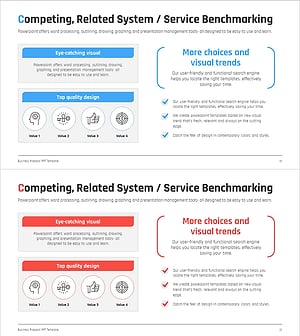 경쟁력있는 사업 개요 슬라이드 – 비전과 전략을 담은 프레젠테이션