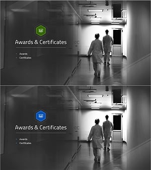 병원 회사소개서 템플릿 간지