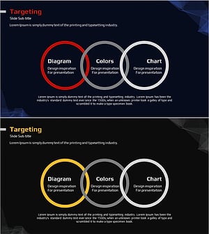 타겟 설정 중첩 원 다이어그램 – 목표 설정을 위한 전략적 시각화