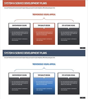 Cluster Diagram Slide for Service Development Plan