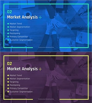 콜라보레이션 마케팅 기획서 템플릿 간지