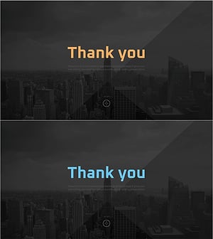 세련된 회사소개서 템플릿 엔딩 표지 – 전문성과 감성