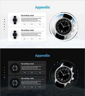 다이어그램으로 시계 종류를 소개하는 슬라이드