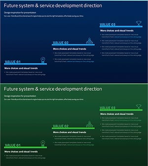 아이디어 개발 단계별 계획을 위한 다이어그램 슬라이드 – 혁신과 비전