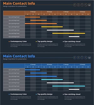 오렌지 블루 로드맵 테이블표