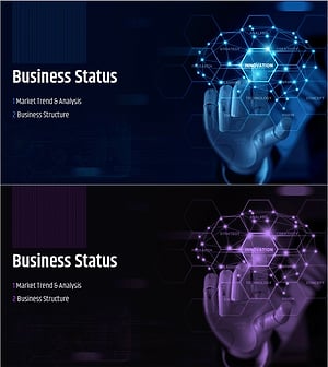 AI 기술 IR 템플릿 간지 - 비즈니스 현황