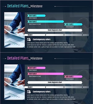 Project Development Milestones Diagram Slide