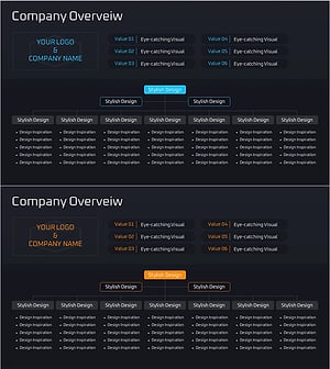 경영진 조직도 다이어그램 – 회사 소개와 구조