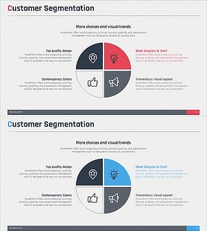 Pie Slice Circle Diagram - A Quick Look at Customer Segmentation