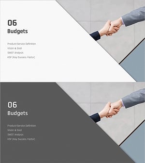 Diagonal Pattern Marketing Plan Template