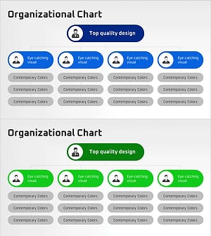 기업 프로필 조직도 다이어그램 – 현대적이고 정돈된 비주얼
