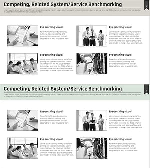 비즈니스 프로그램 소개 – 그린 컬러와 클러스터 다이어그램