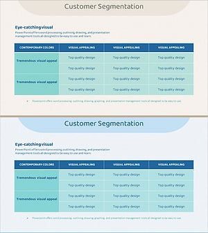 소비자 반응 분석 및 개선 정리표