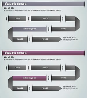 아이디어 도출을 위한 흐름 다이어그램 슬라이드