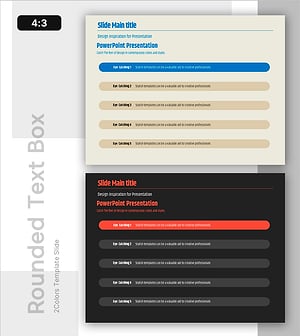 Rounding Box Type Items Slide - Business Management and Planning